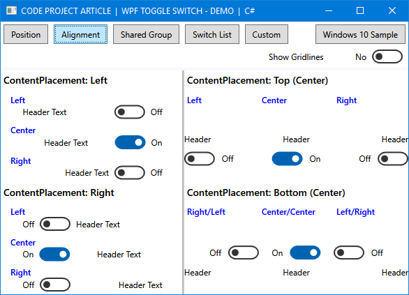 Flexible WPF ToggleSwitch Lookless Control in C# & VB - CodeProject