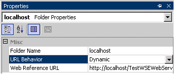 Web Reference Properties