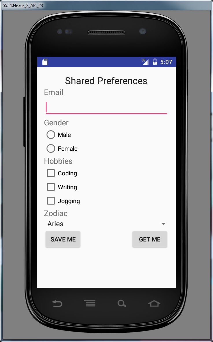 Android Input and Shared Preferences - CodeProject