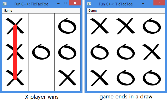 Tic-tac-toe, the other way around!