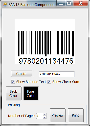 EAN13 Barcode Control CodeProject
