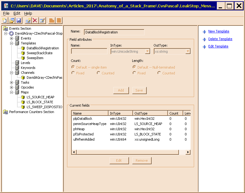 Figure 6 is the completed DataBlockRegistration parameter template.