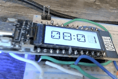 Thumbnail for ttgo_clock: An Internet Enabled Retro Digital Clock