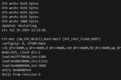 Thumbnail for Dynamically Updating Firmware from Arbitrary Sources on an ESP32
