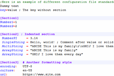 Thumbnail for C# INI File Parser