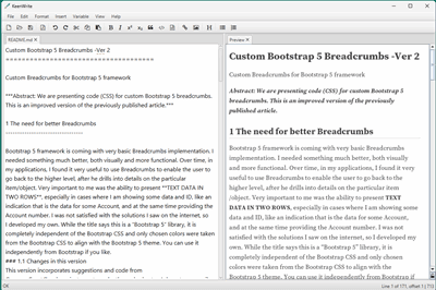 Thumbnail for 6 free Markdown (.md) WYSIWYG desktop Editors – Part3