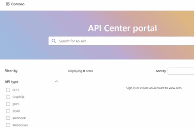 Thumbnail for New Azure API Center Portal
