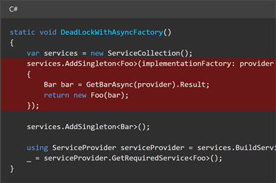 Thumbnail for Creating automatically disposed services with Microsoft's Dependency Injection