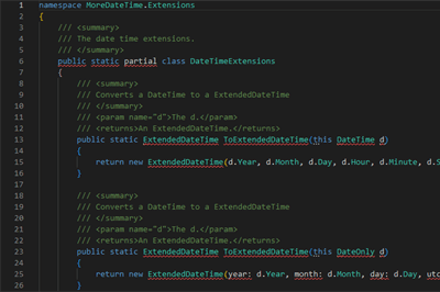 Thumbnail for MoreDateTime - ExtendedDateTime Extension Library for .NET