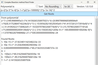 Thumbnail for Polynomials over ℂ Root Finder using Bisection method